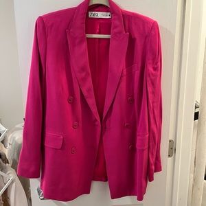 Zara pink blazer, worn once and dry cleaned